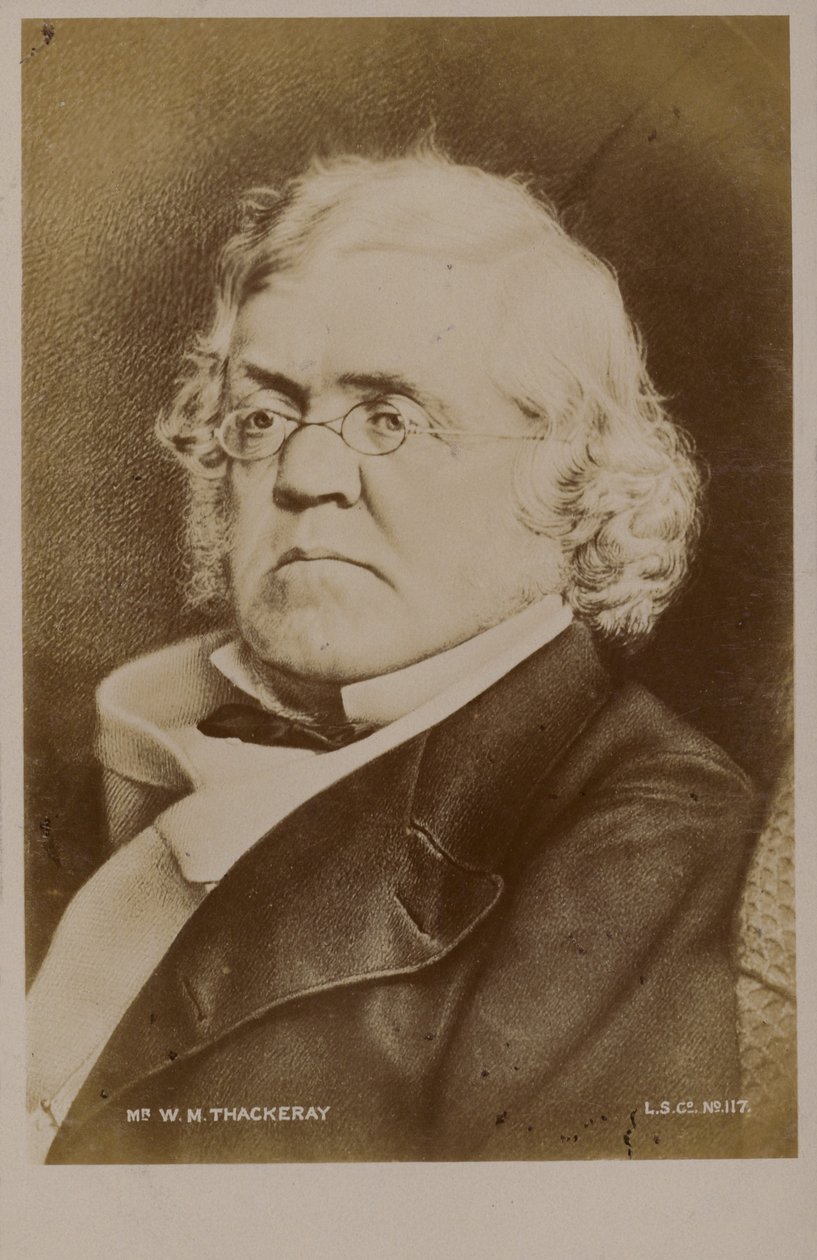 William Makepeace Thackeray (1811-1863), angol regényíró (litho) alkotó: English School