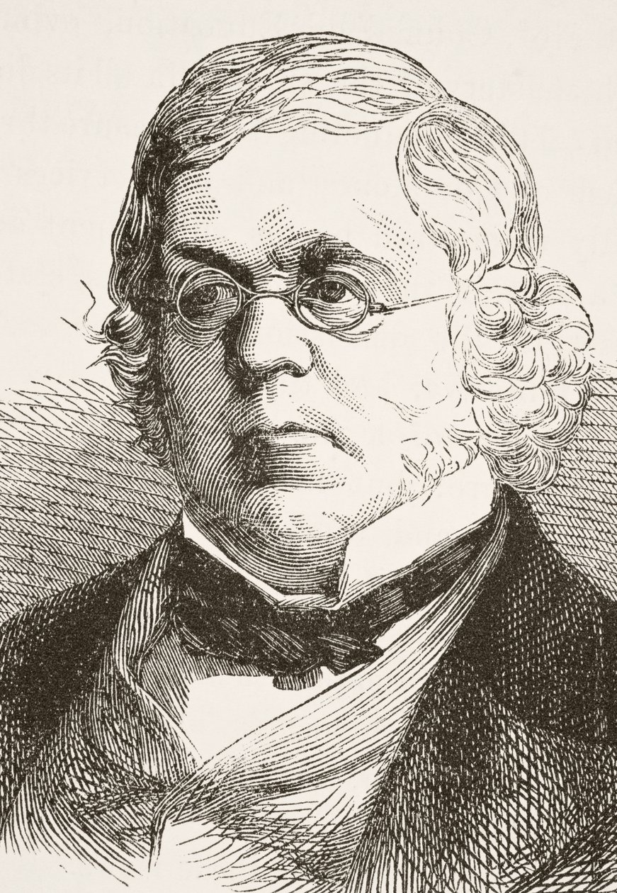 William Makepeace Thackeray, William Hickman Smith Aubrey (1858-1916) „Anglia nemzeti és hazai története” című művéből, London, 1890 körül. alkotó: English School