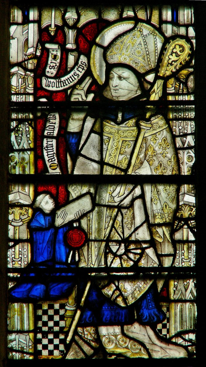 St Wulstont ábrázoló Clsty N3 ablak alkotó: English School