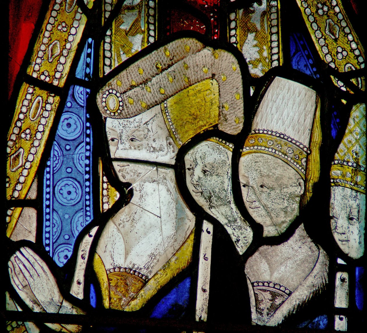 Window Ew Elizabeth Woodville királynőt ábrázoló lányai alkotó: English School