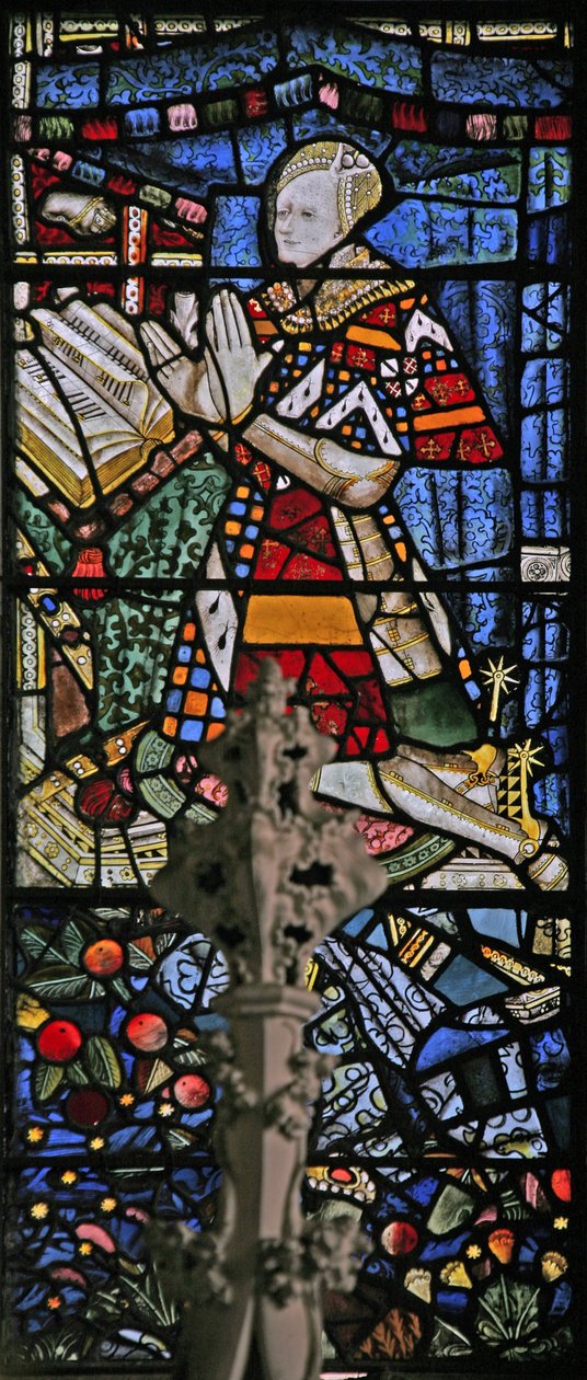 Window Ew Richard Beauchampot (női arcú összetett figurát) ábrázoló alkotó: English School