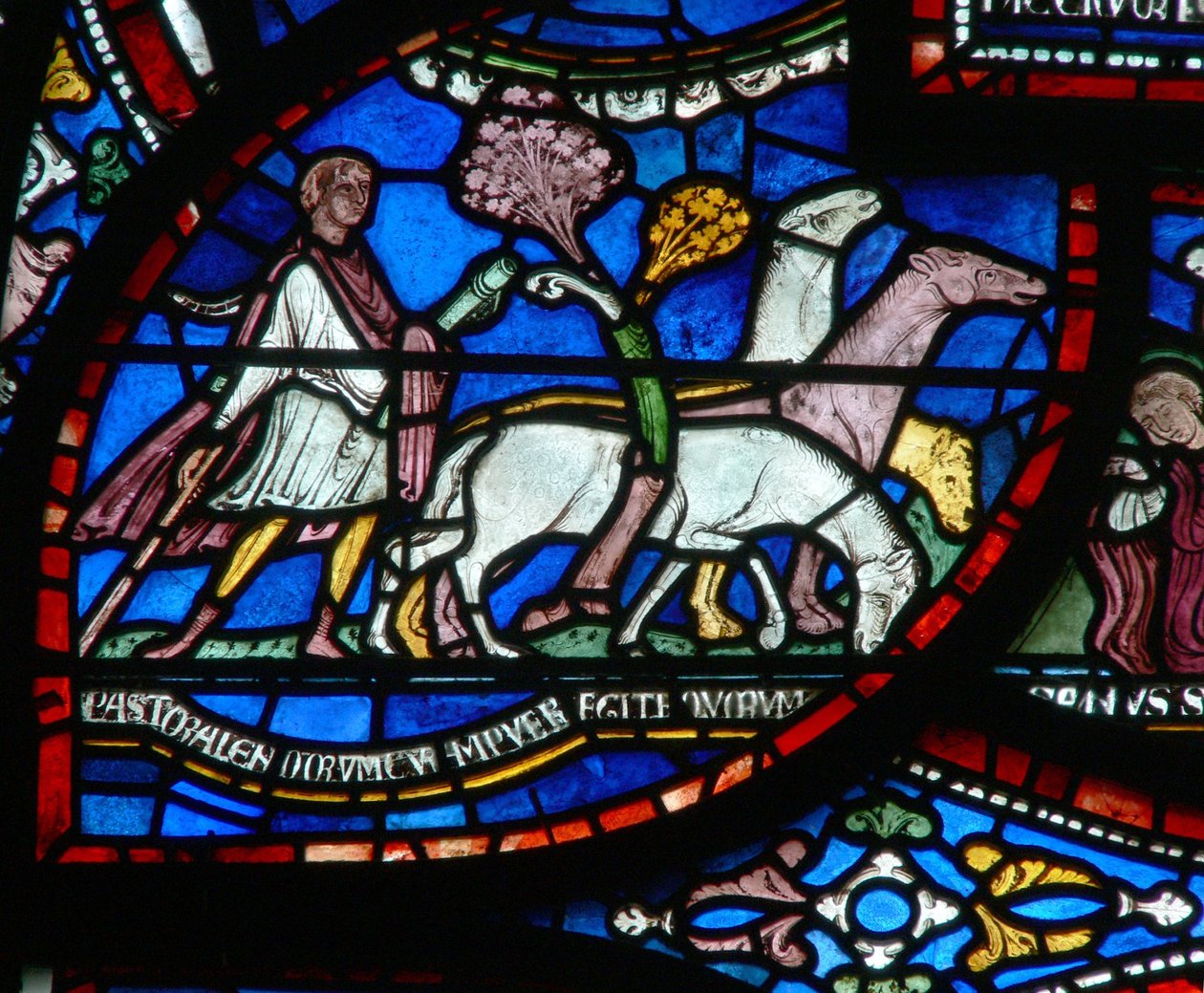 2. ablak, amely egy jelenetet ábrázol egy St Thomas Becket csodaablakból: Richard Sunieves története alkotó: English School