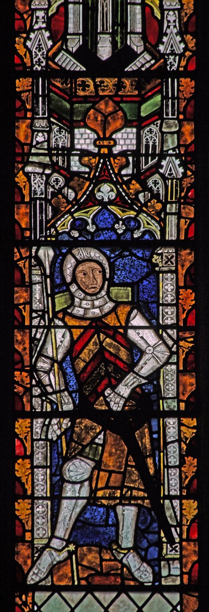 Gilbert II de Clare-t ábrázoló s4 ablak alkotó: English School