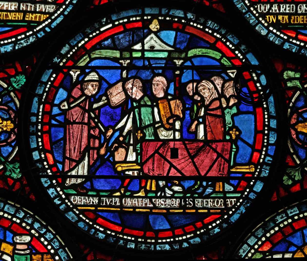 Az s6 ablak egy jelenetet ábrázol egy St Thomas Becket csodaablakból: Gilbert de Brun (?) temetése alkotó: English School