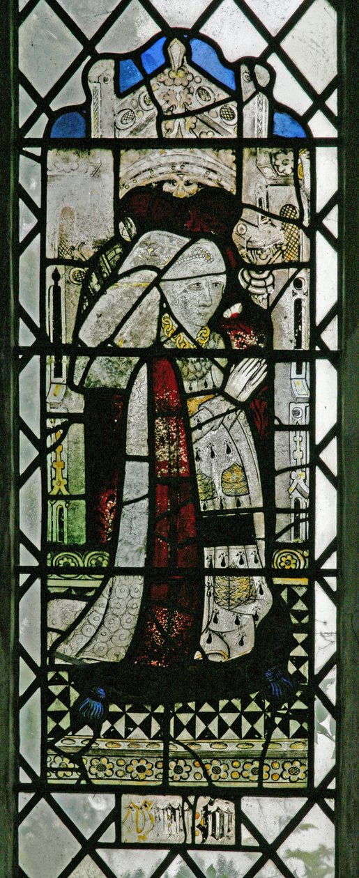 Elizabeth Fray Waldegrave-et ábrázoló w5 ablak alkotó: English School