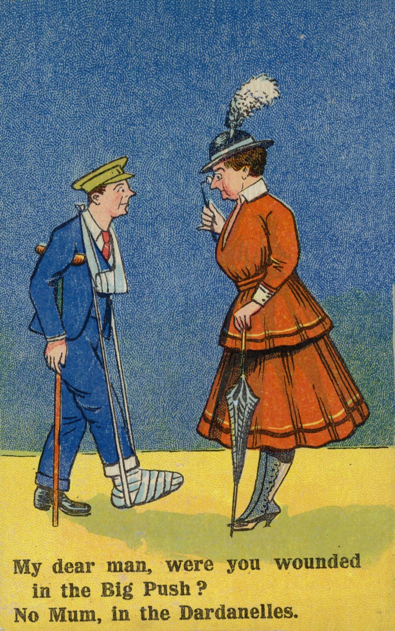 Egy sebesült katonát ápoló nő (színes litográfia) alkotó: English School