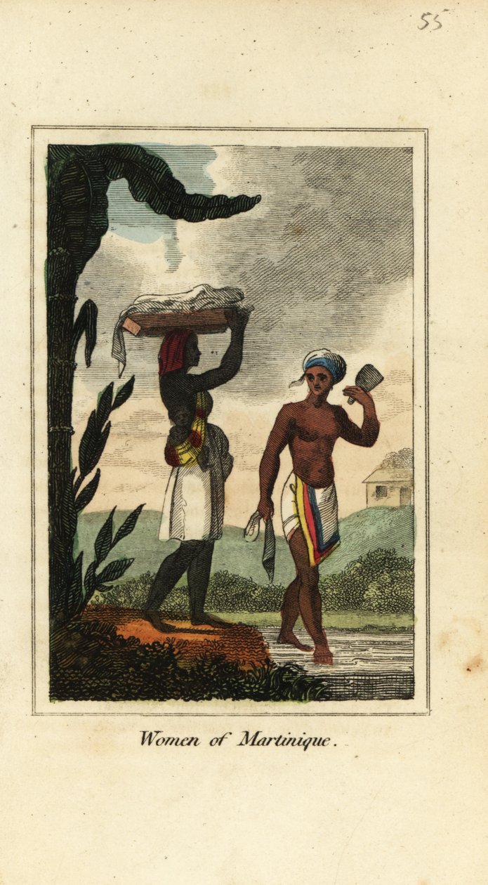 Martinique-i nők, Antillák, Nyugat-Indiák alkotó: English School