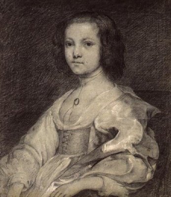 Fiatal nő jelmezben, 1630 körül alkotó: English School