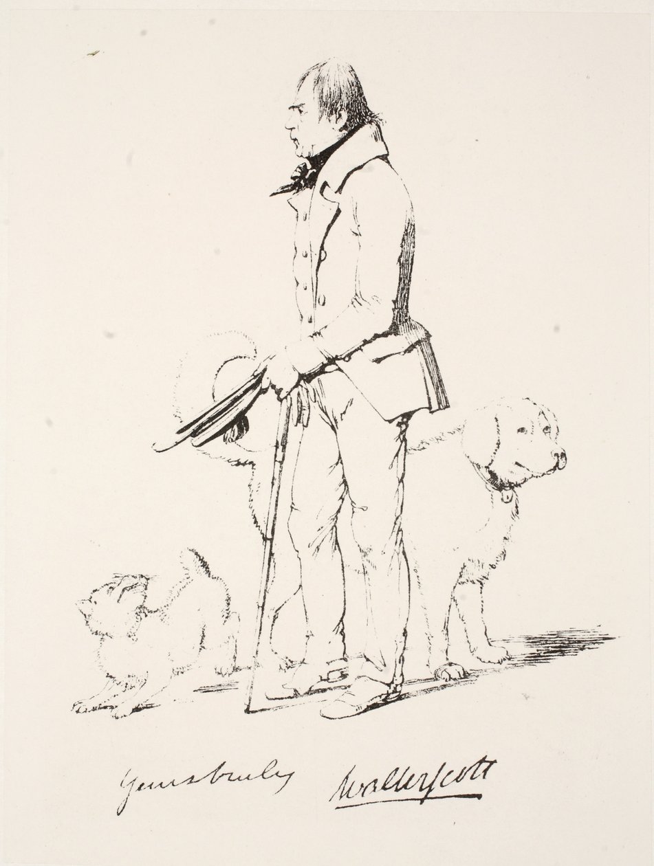 Tisztelettel: Walter Scott (toll és tinta) alkotó: English School