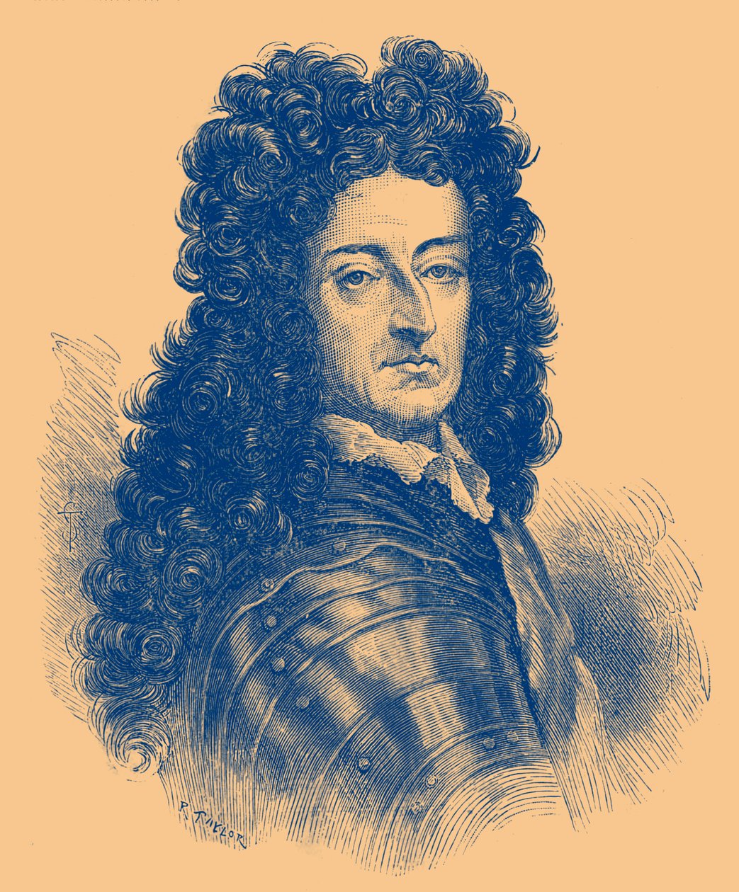 III. Vilmos király portréja (metszet) alkotó: English School