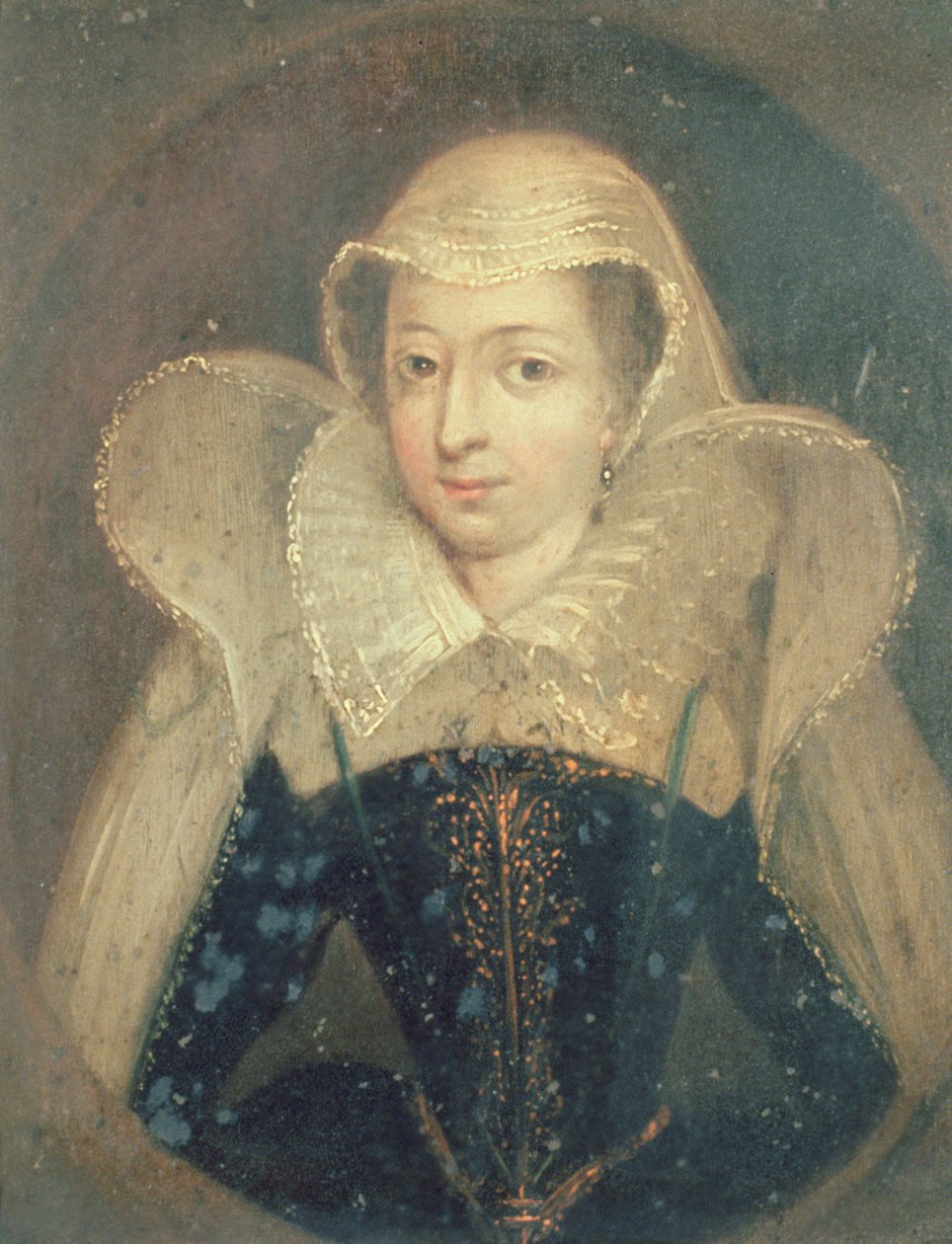 Boleyn Anne (1507-35) portréja (tempera a panelen) alkotó: English School English School