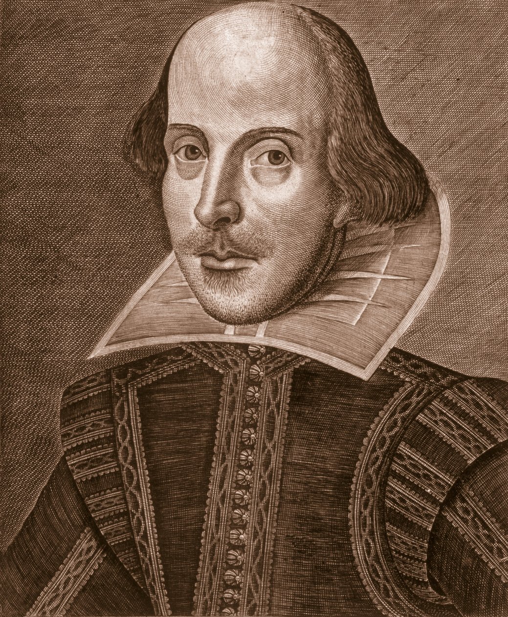 William Shakespeare portréja, Martin Droeshout metszete (1560 körül – 1642 körül), 1623 alkotó: English School English School