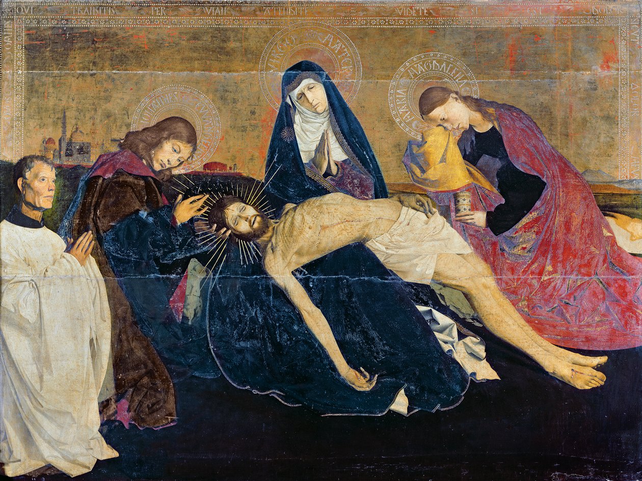 Az Avignoni Pieta, 1450-60 alkotó: Enguerrand Quarton