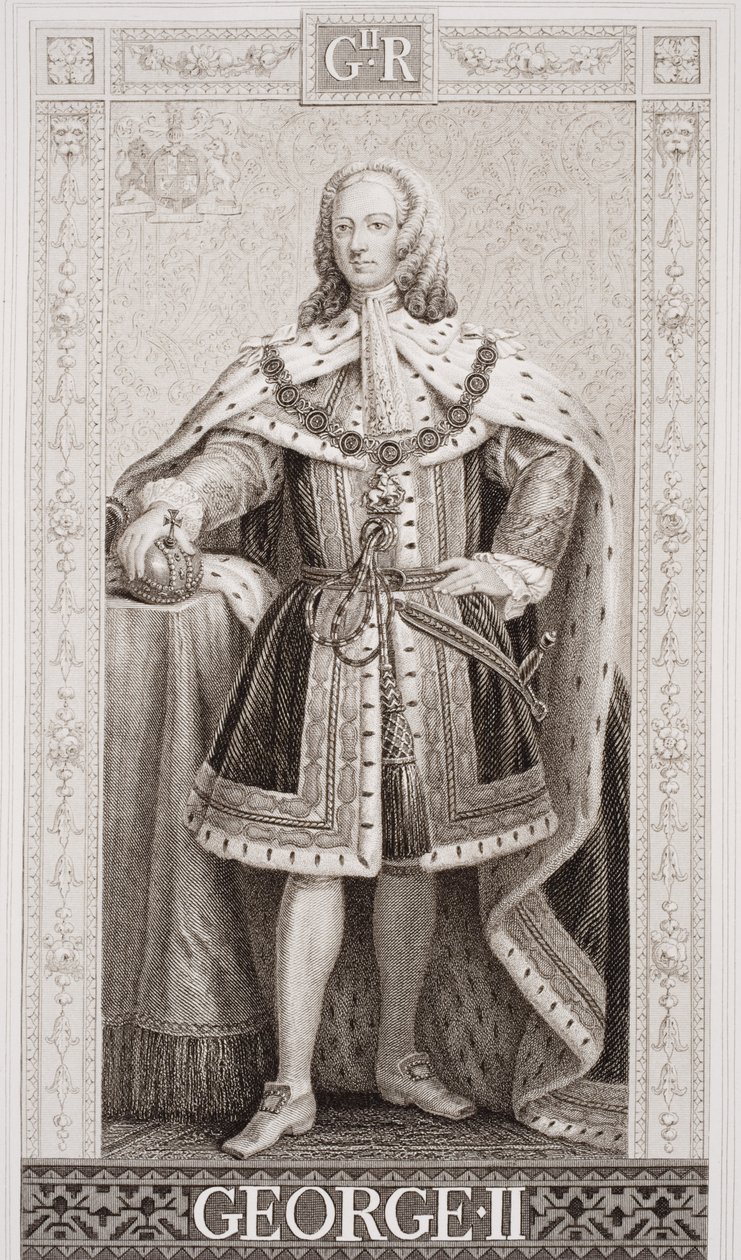 II. György (1683-1760) Az angol és skót történelem illusztrációiból, II. alkotó: Enoch Seeman