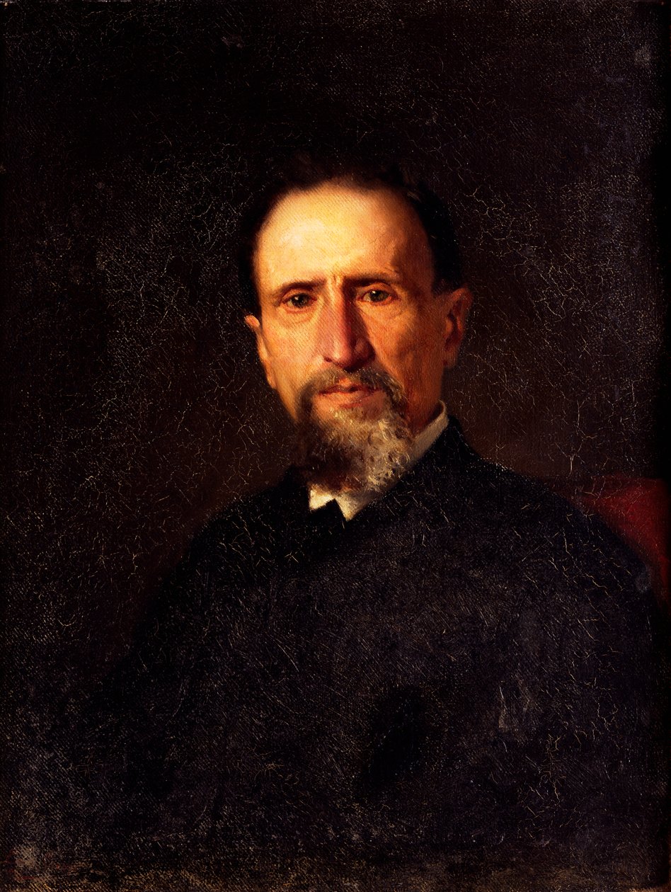 Antonio Magni mérnök portréja (olaj, vászon) alkotó: Enrico Crespi