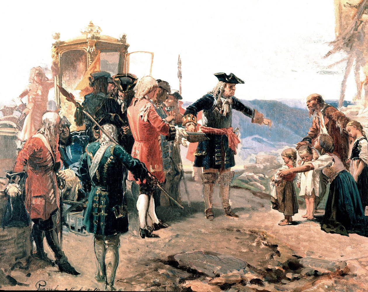 Savoyai herceg, Vittorio Amedeo II. Carmagnolában, részlet (Festmény alkotó: Enrico Gamba