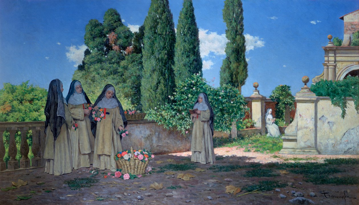 „The Nuns Garden”, 1870-1938 alkotó: Enrico Tarenghi