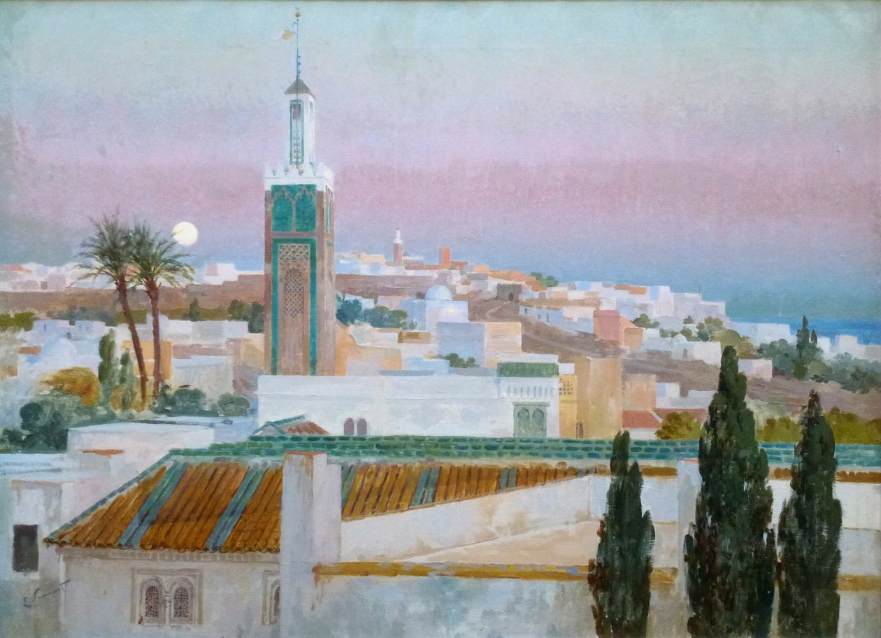 Atardecer en TangerTangier alkonyatkor alkotó: Enrique Simonet