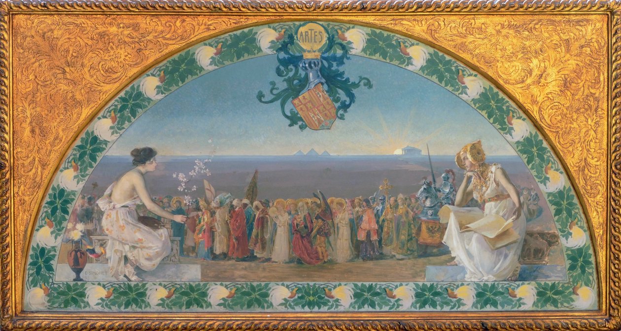 A művészetek felvonulása alkotó: Enrique Simonet