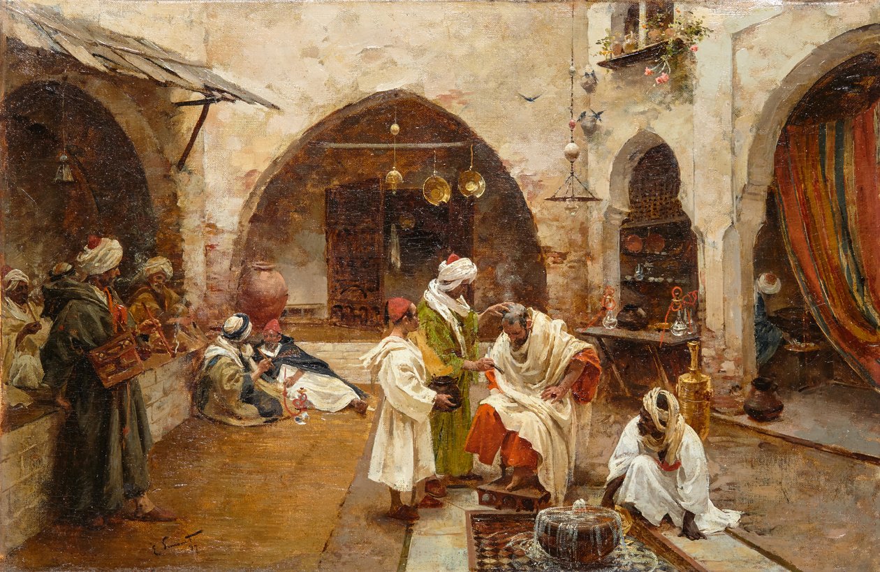 Borbély a soukon alkotó: Enrique Simonet
