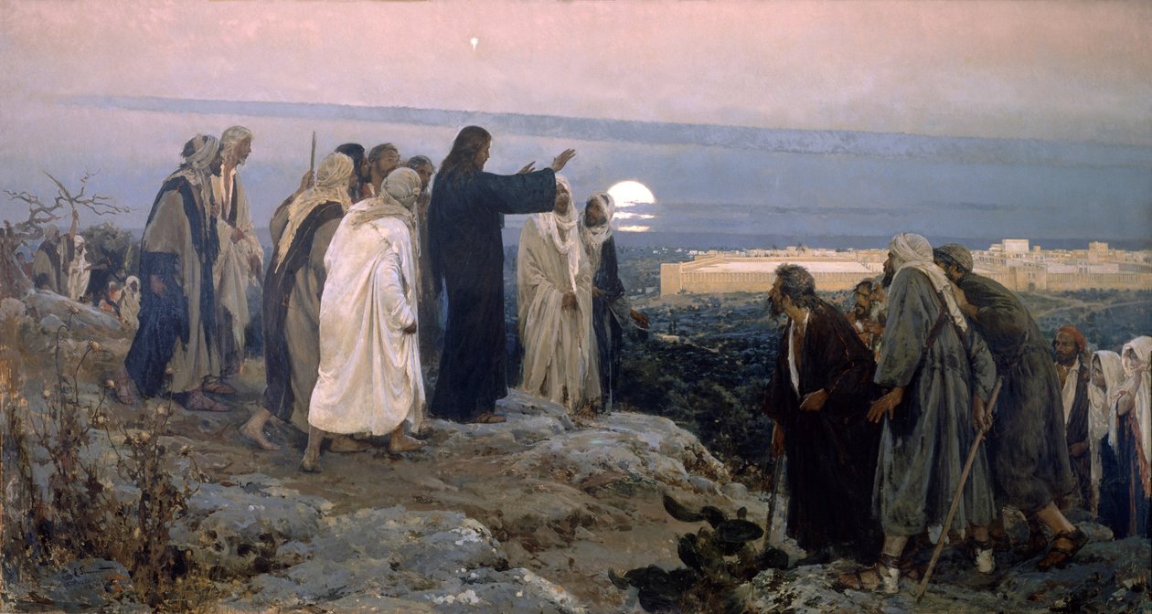 Flevit super illam latin nyelv; Sírt rajta alkotó: Enrique Simonet