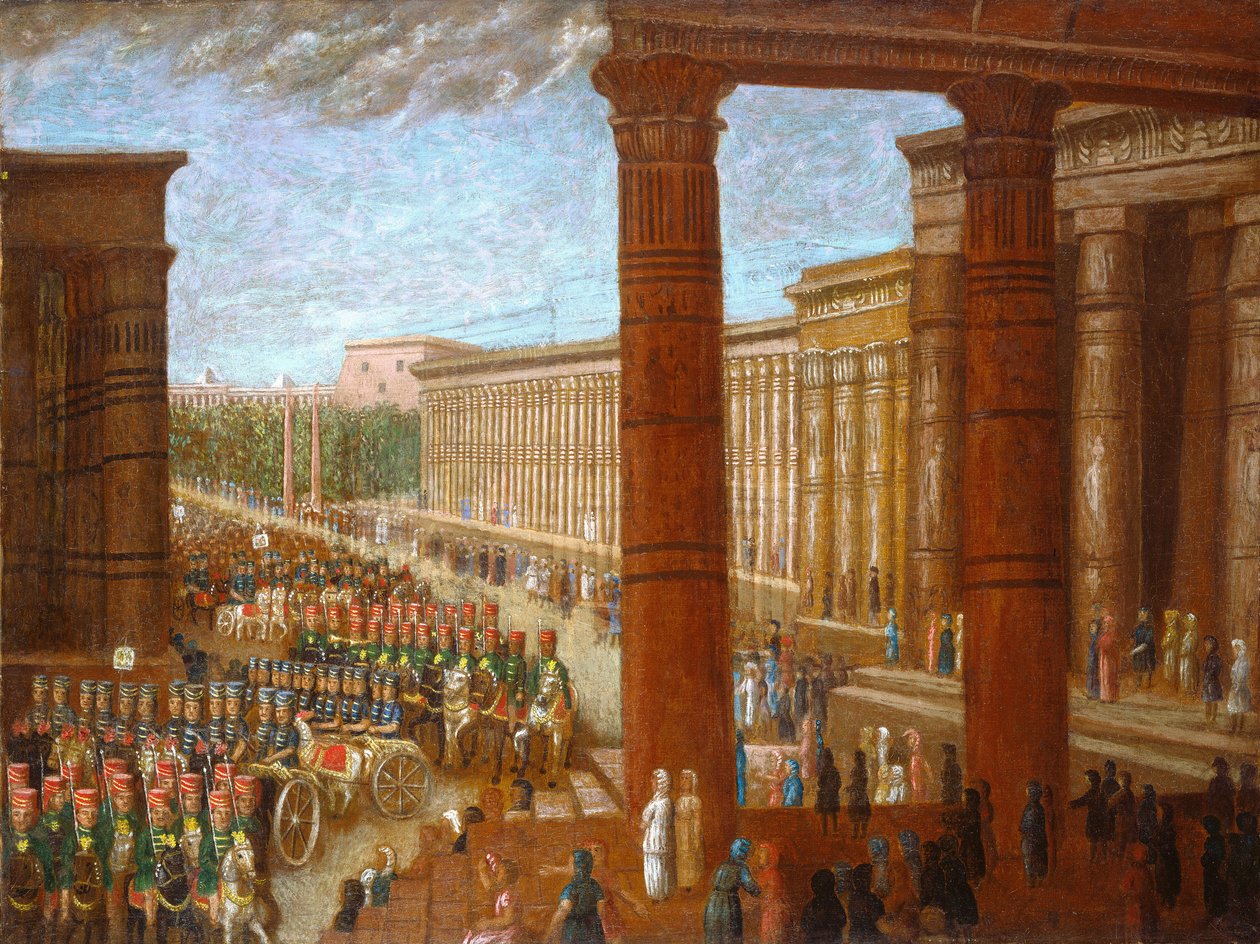 A fáraó serege menetel, 1865-1880 körül (olaj, vászon) alkotó: Erastus Salisbury Field