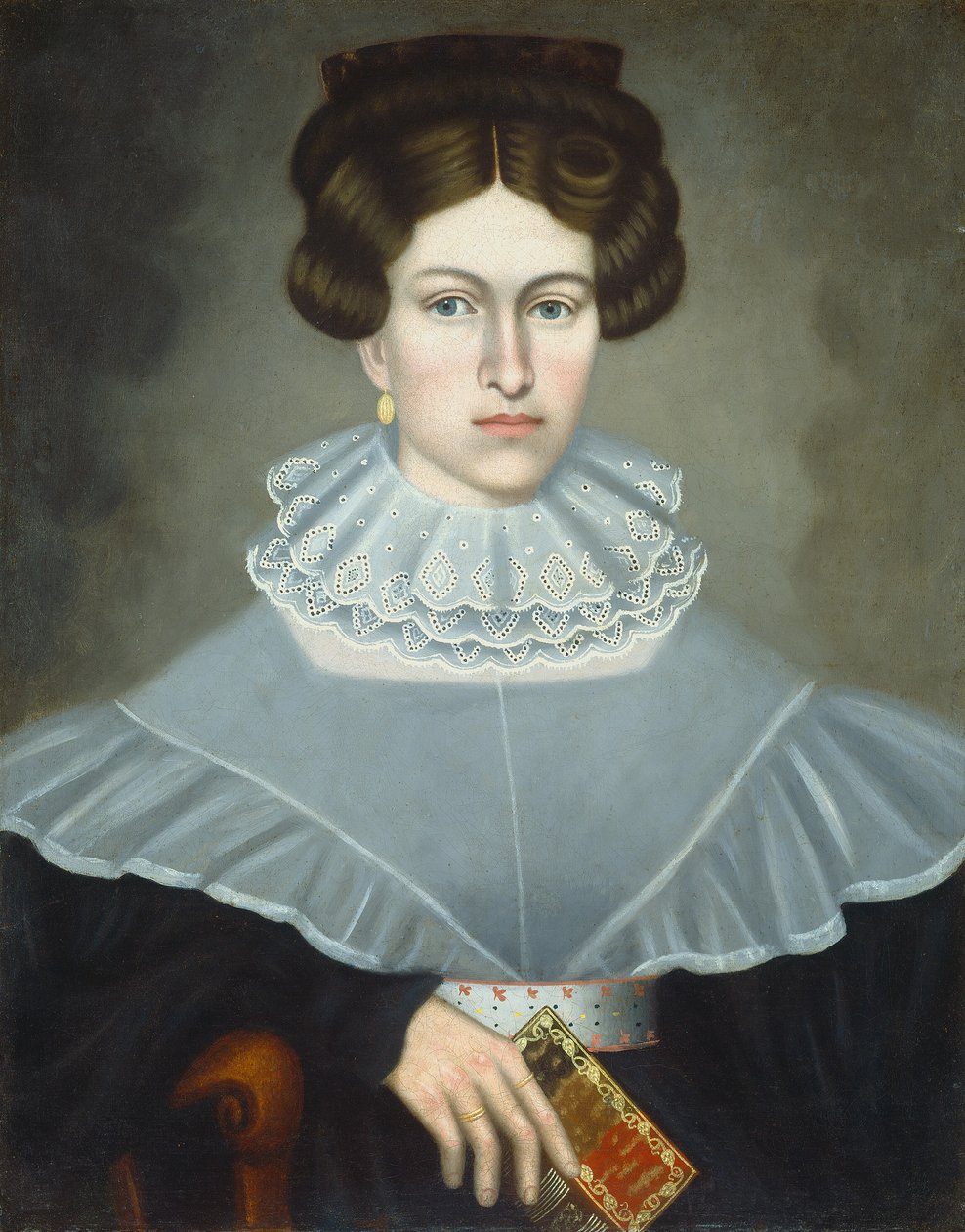 Könyvet tartó nő c. 1835. alkotó: Erastus Salisbury Field