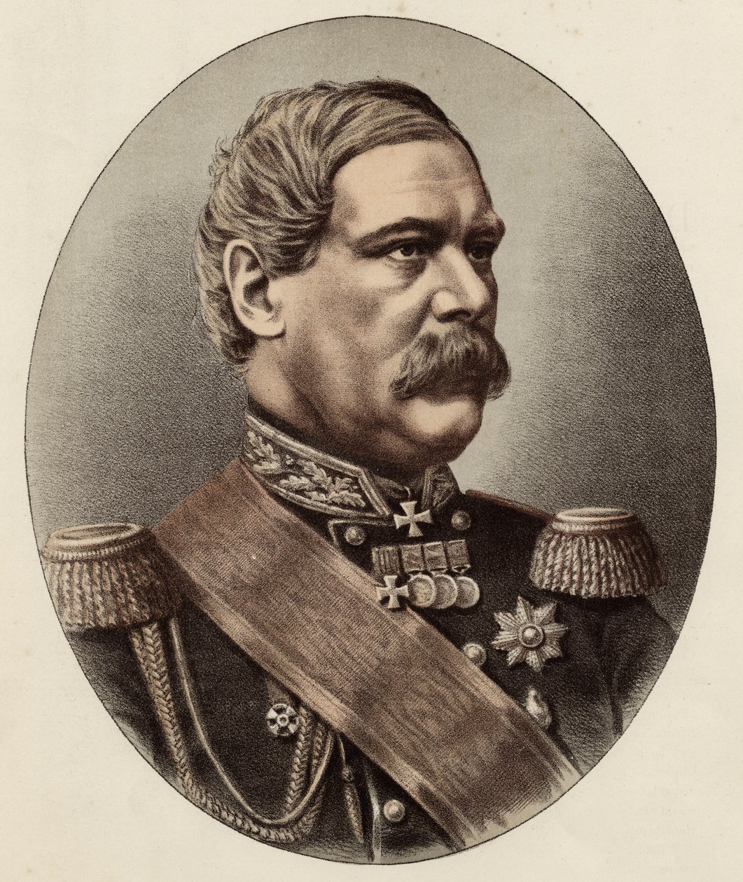 Francis Edward Todleben tábornok (színes litó) alkotó: Eraun and Cie