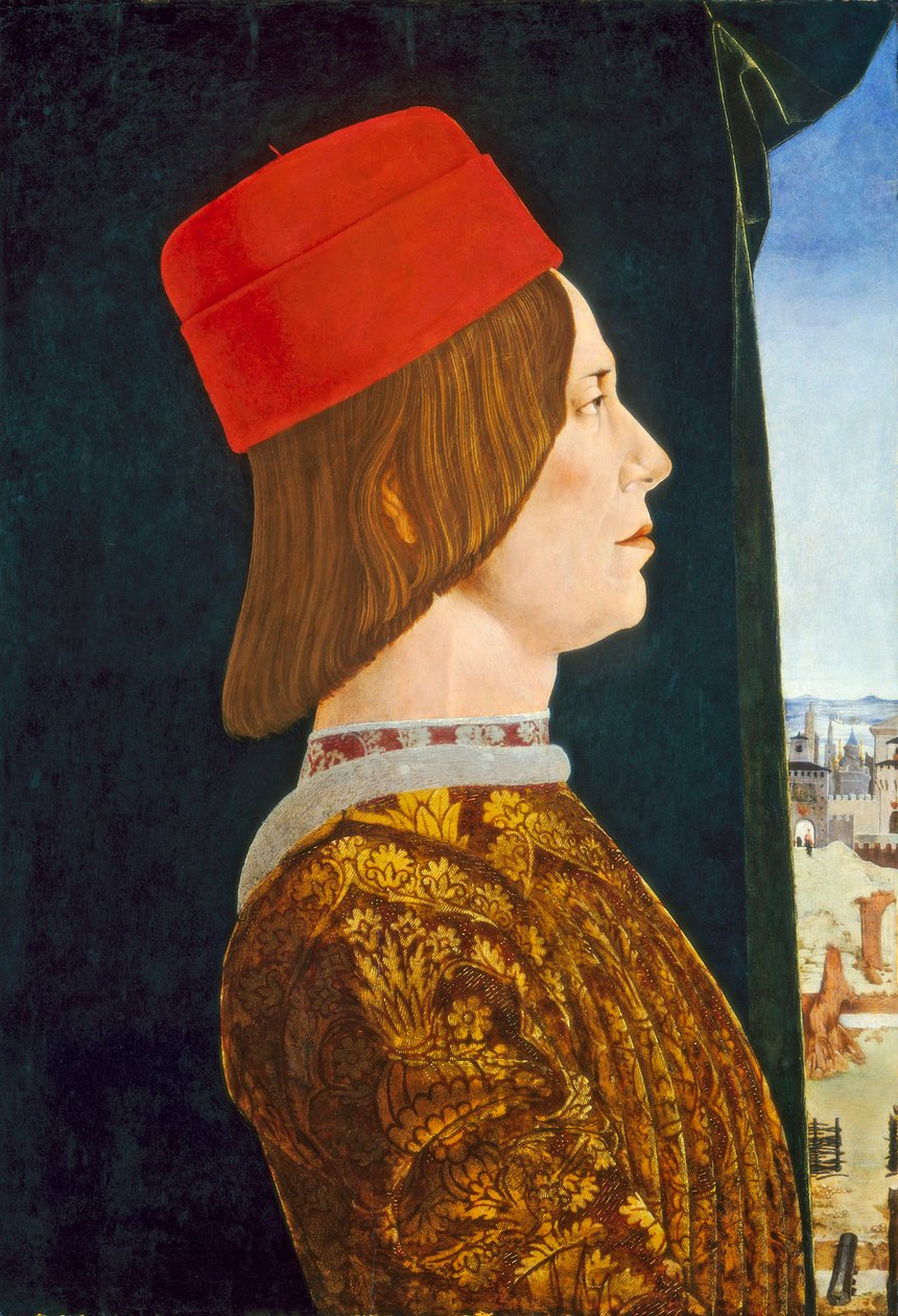 Giovanni II Bentivoglio, c. 1474-77 (tempera a panelen) alkotó: Ercole de Roberti