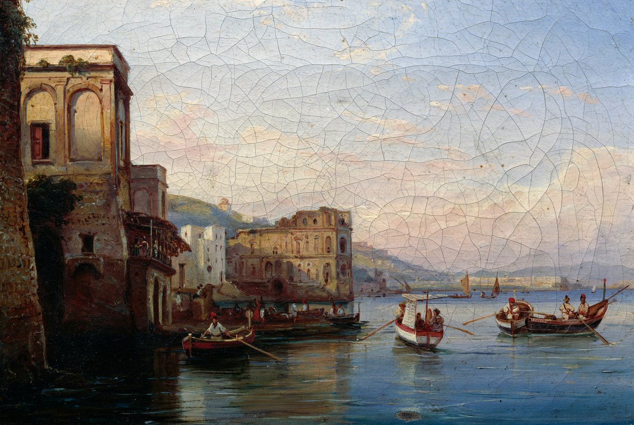 Posillipo, 1850 körül (olaj, vászon) alkotó: Ercole Gigante