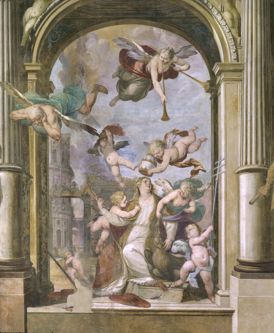 Szűz Mária koronázása alkotó: Ercole Procaccini