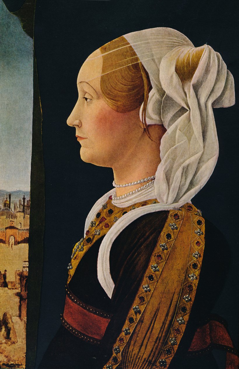 „Ginevra Bentivoglio”, 1474-1477 alkotó: Ercole de