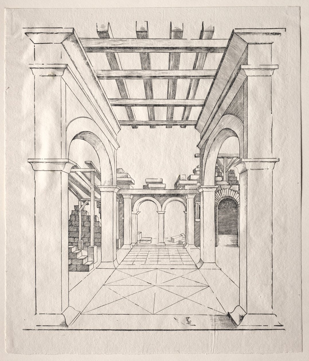Egy Portico. alkotó: Erhard Schon
