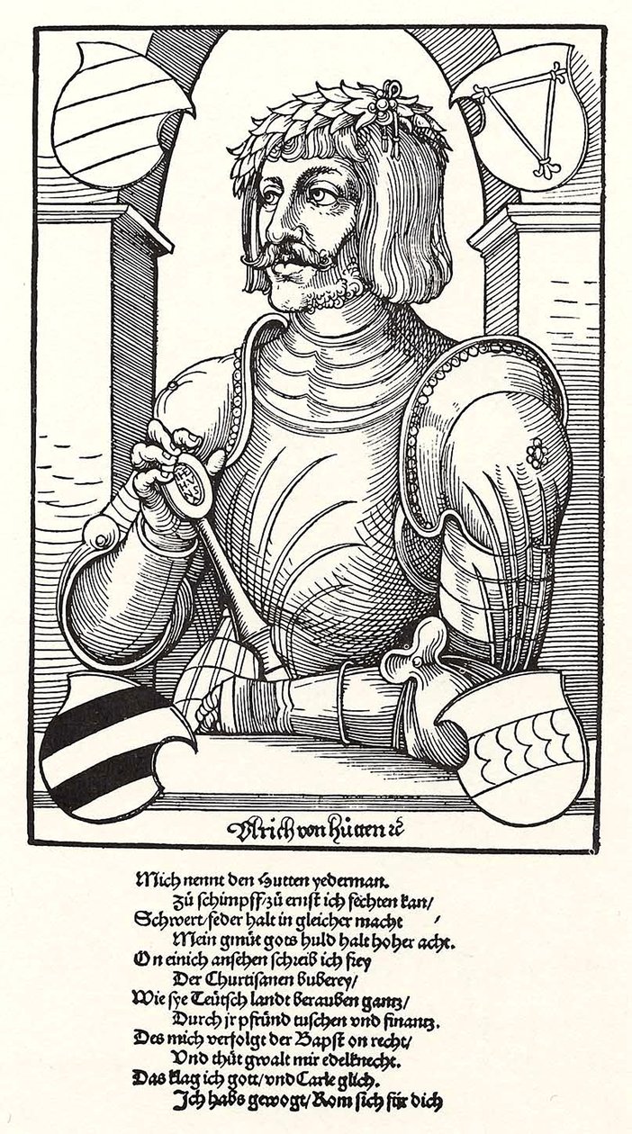 Ulrich von Hutten portréja 1488-1523 alkotó: Erhard Schon