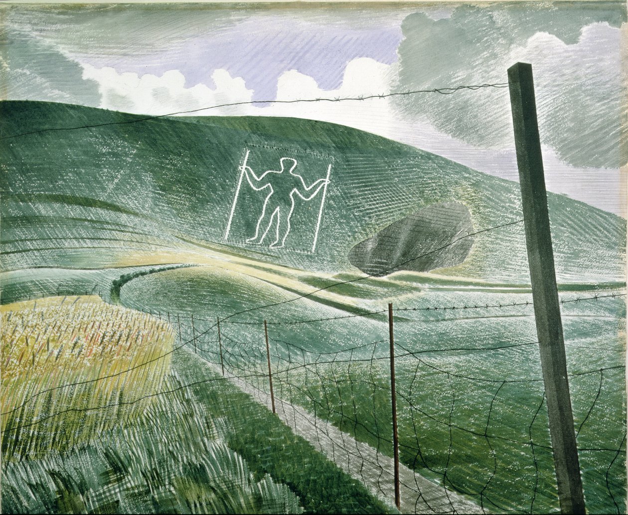 The Long Man of Wilmington vagy A Wilmington óriás, 1939 alkotó: Eric Ravilious