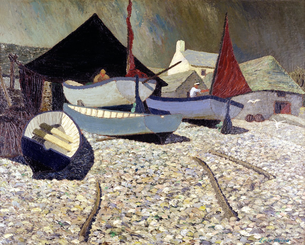 Cadgwith, a gyík alkotó: Eric Contemporary Artist Hains