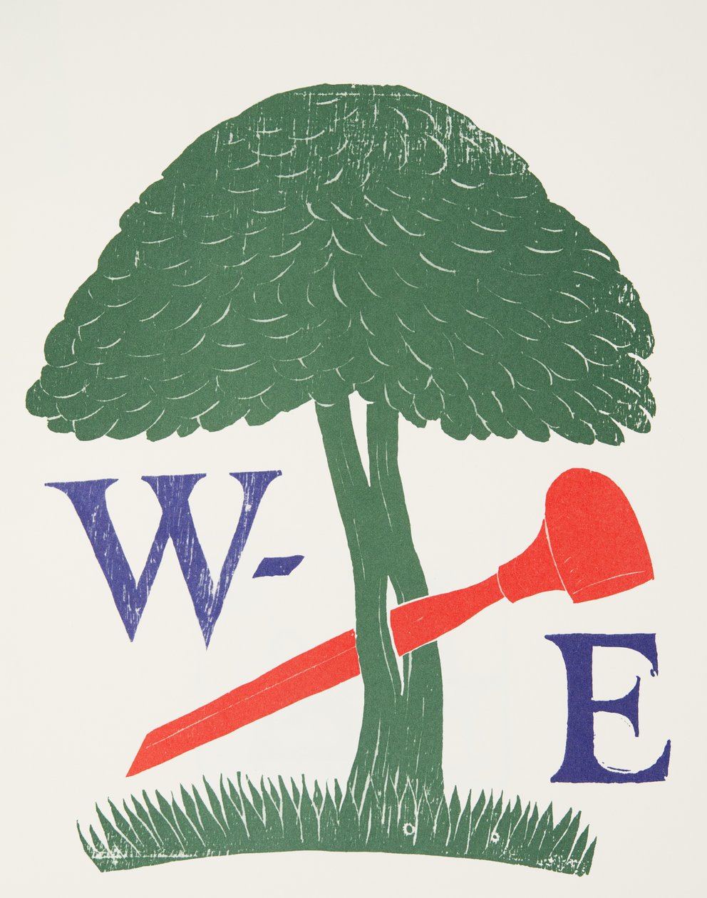 A Fametszők Társaságának plakátja alkotó: Eric Gill