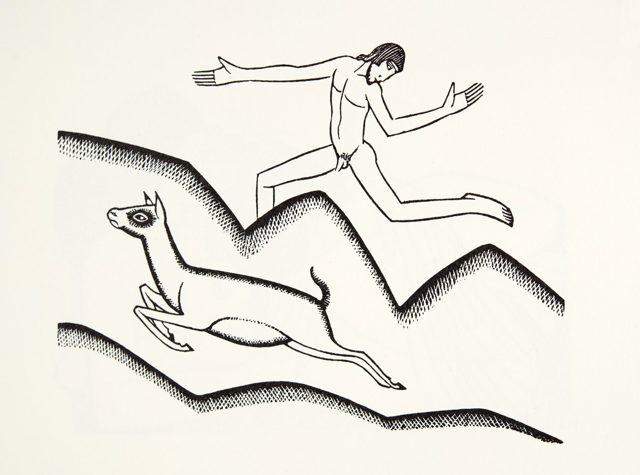 Ugrálás a hegyeken alkotó: Eric Gill