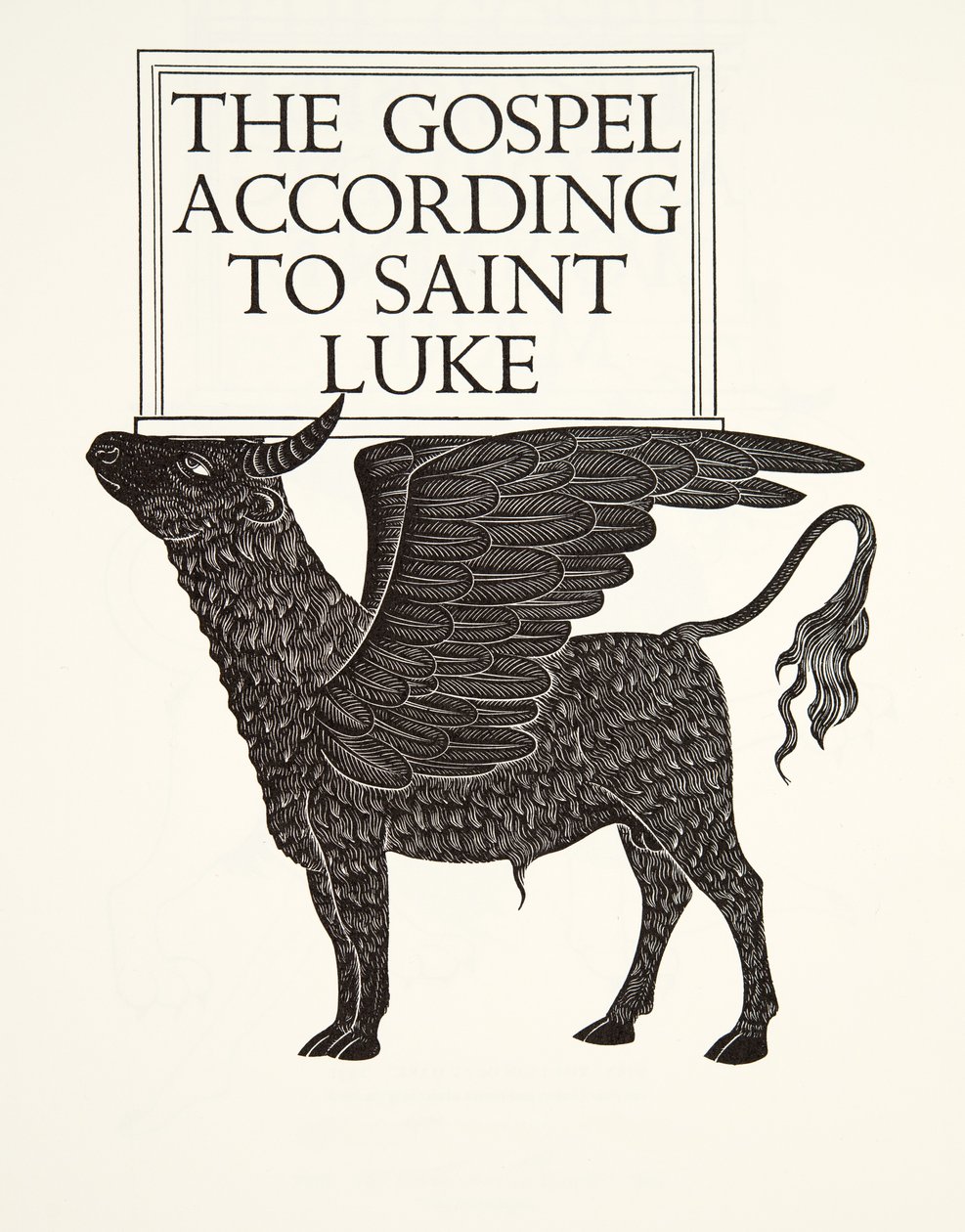 Szent Lukács fekete borja alkotó: Eric Gill