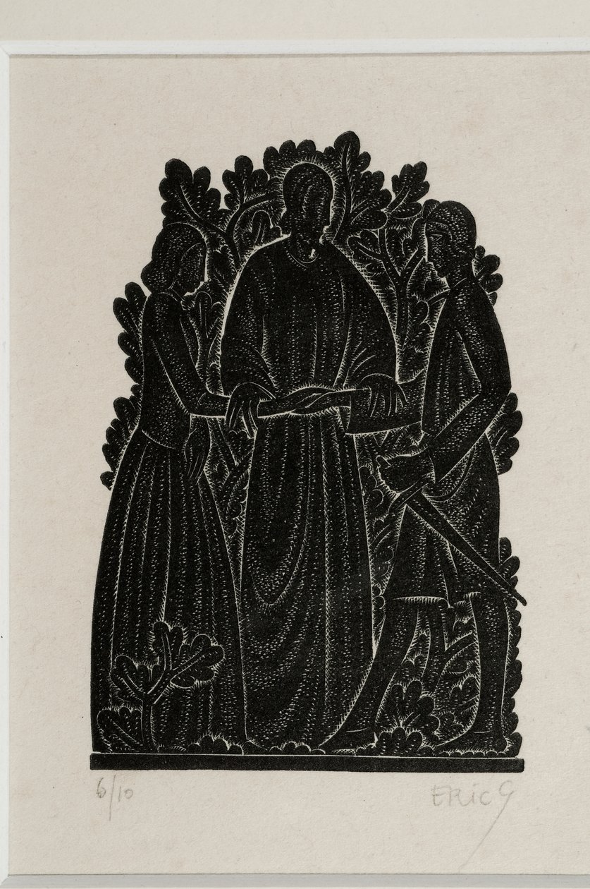 A házasság (fametszet) alkotó: Eric Gill