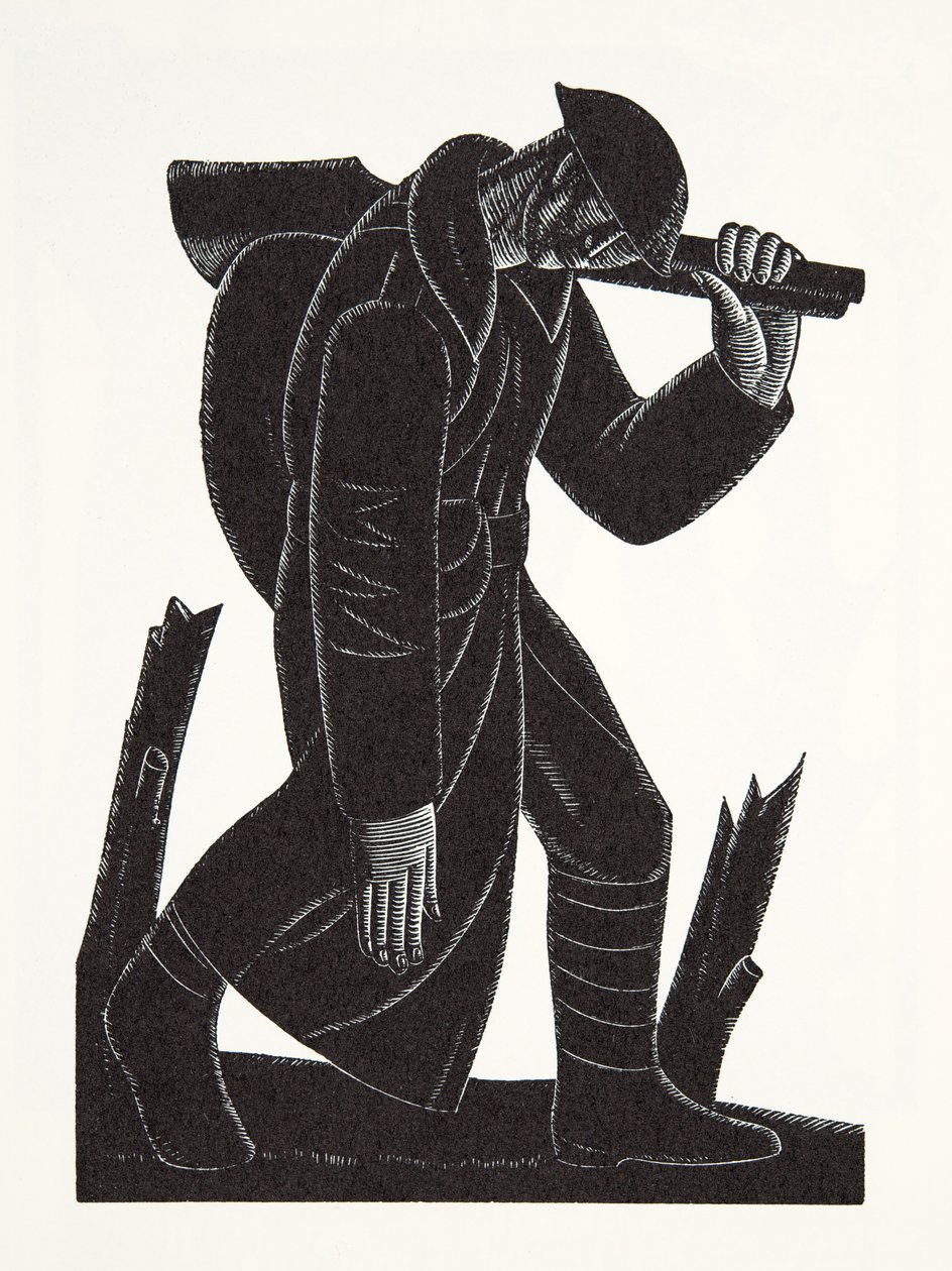 Westward Hoe!, David James rajza után alkotó: Eric Gill