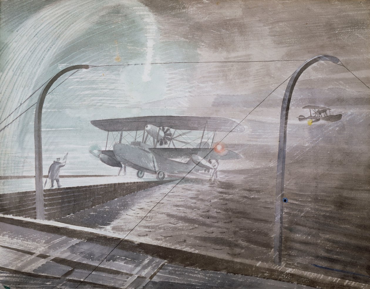 Éjszakai hadműveletek, 1941. december alkotó: Eric Ravilious