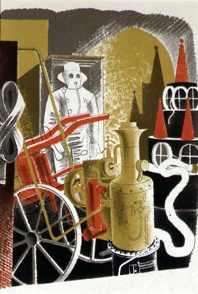 The Fire Engineer, kinyomtatta a Curwen Press, a 
