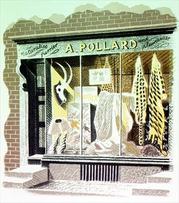 The Furrier, kinyomtatta a Curwen Press, High Street, J. M. Richards, kiadó a Country Life, 1938 (24 darabból) alkotó: Eric Ravilious