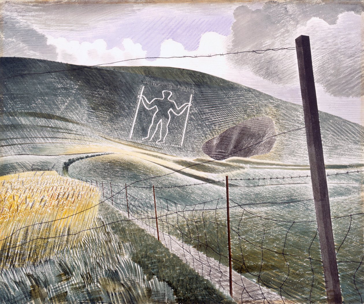 The Long Man of Wilmington, avagy A Wilmington óriás, 1903. alkotó: Eric Ravillious