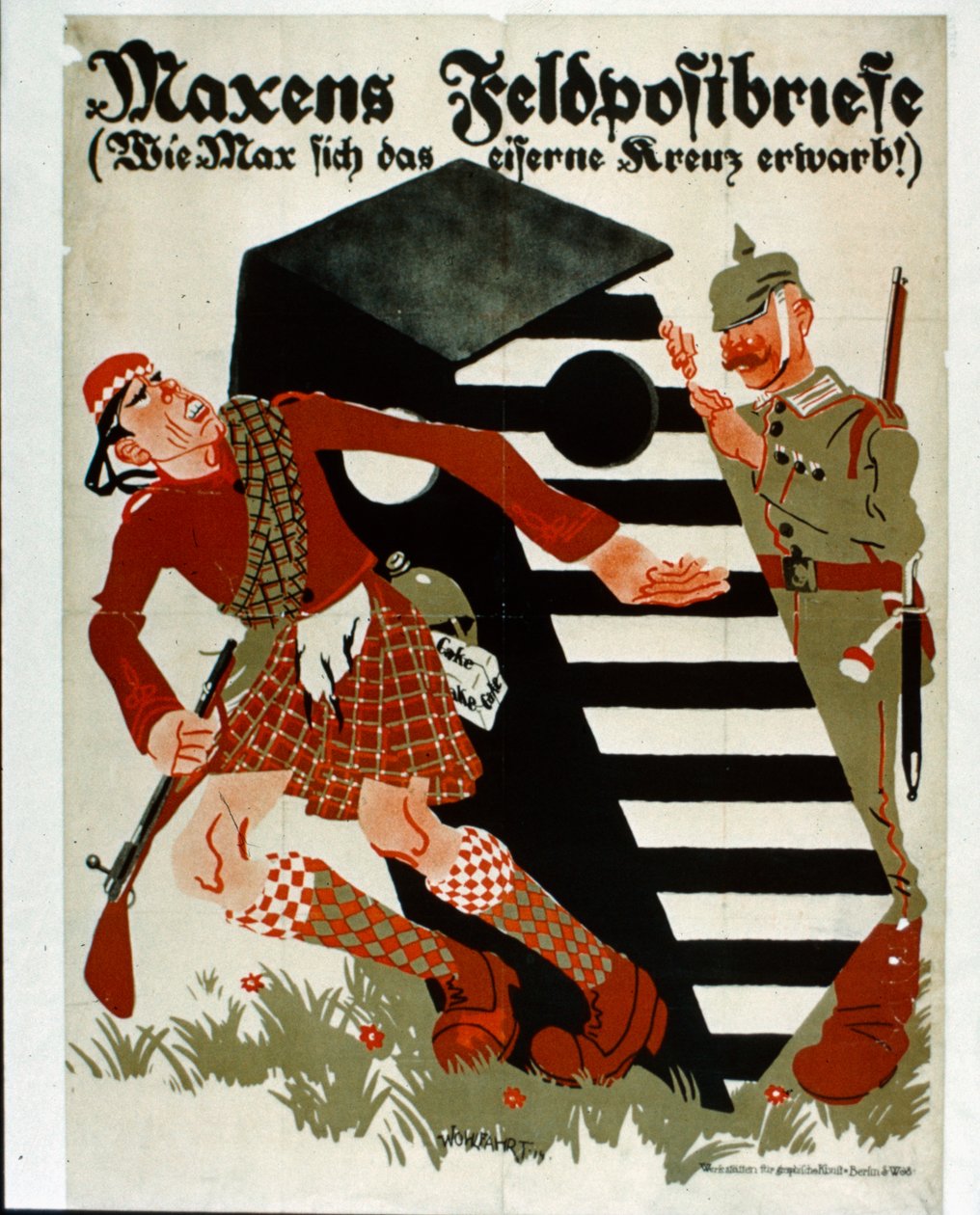 Max levelei (hogyan nyerte el a vaskeresztet!), 1914 alkotó: Erich Wohlfahrt