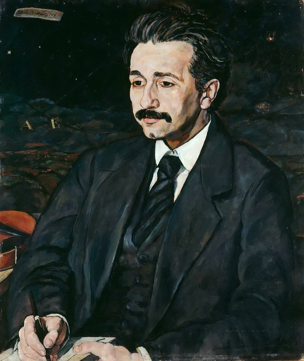 Albert Einstein portréja 1879-1955, 1917. alkotó: Erich Büttner