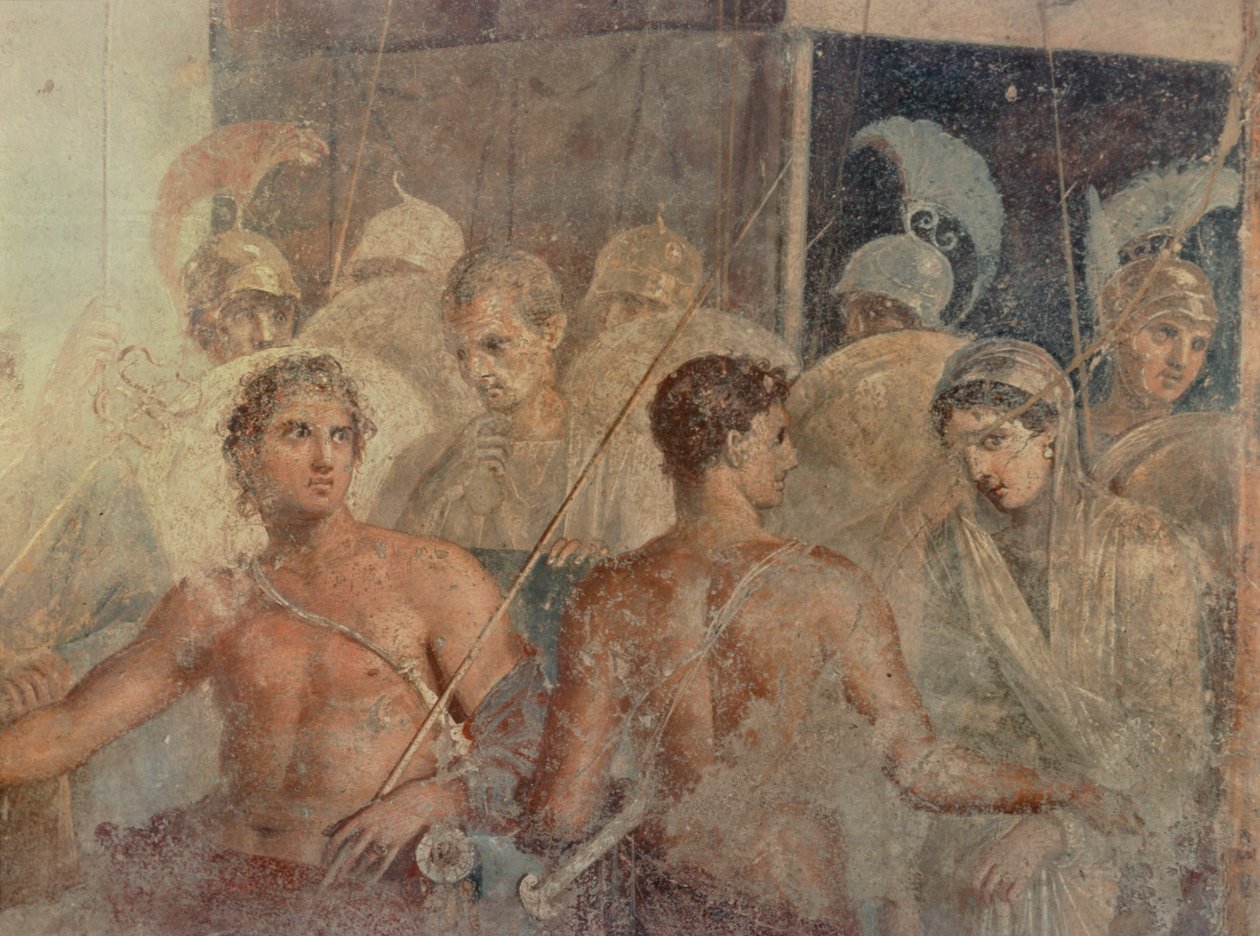 Akhilleusz visszaviszi Briszeiszt Agamemnónnak alkotó: Erich Lessing