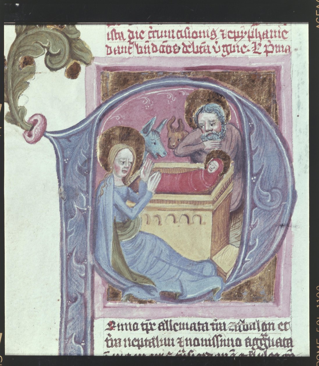 Részlet: iniciálé: Krisztus születése alkotó: Erich Lessing