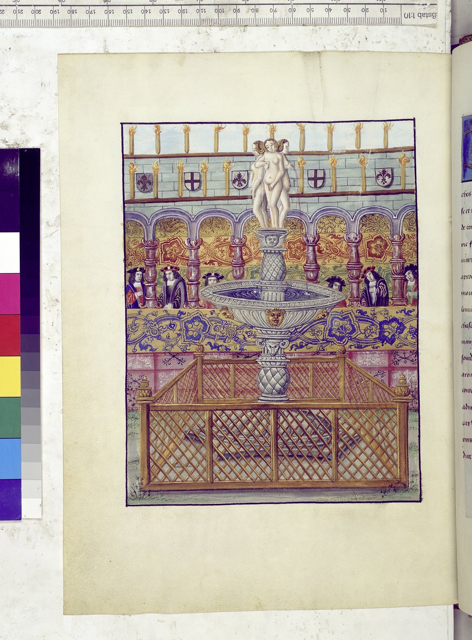 Egész oldal: szökőkút ábrázolása alkotó: Erich Lessing